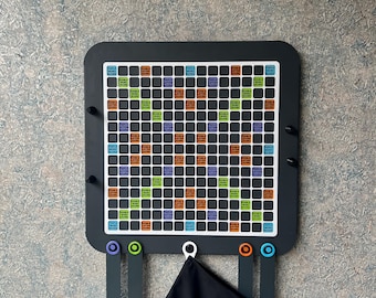 Metal Wall Scrabble Game: Magnetic Word Board, Family Fun
