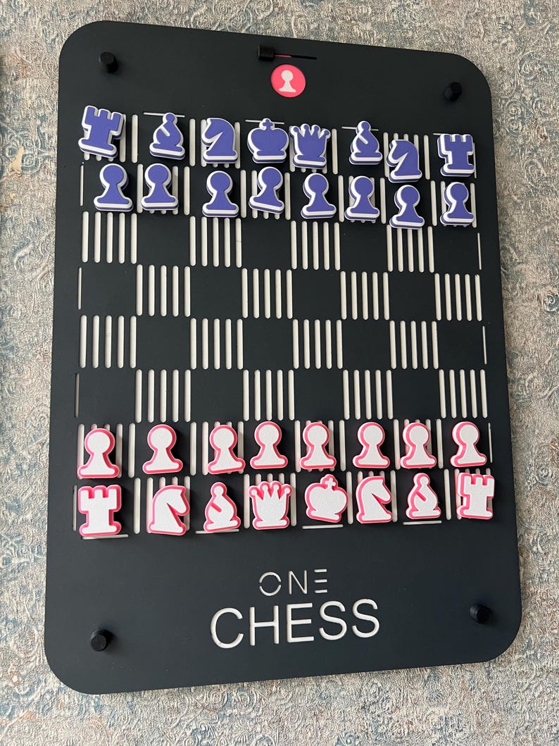 Wall Chess Set Tic Tac Toe Checkers New Generation Metal Wooden