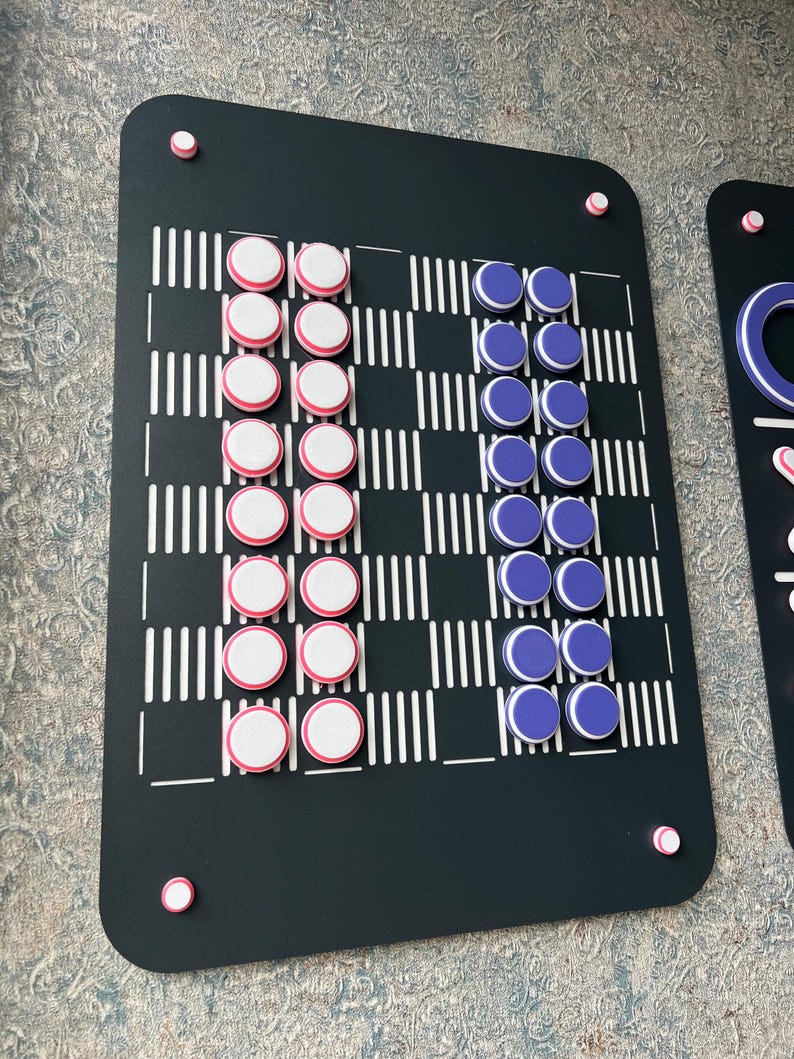 Wall Chess Set Tic Tac Toe Checkers New Generation Metal Wooden