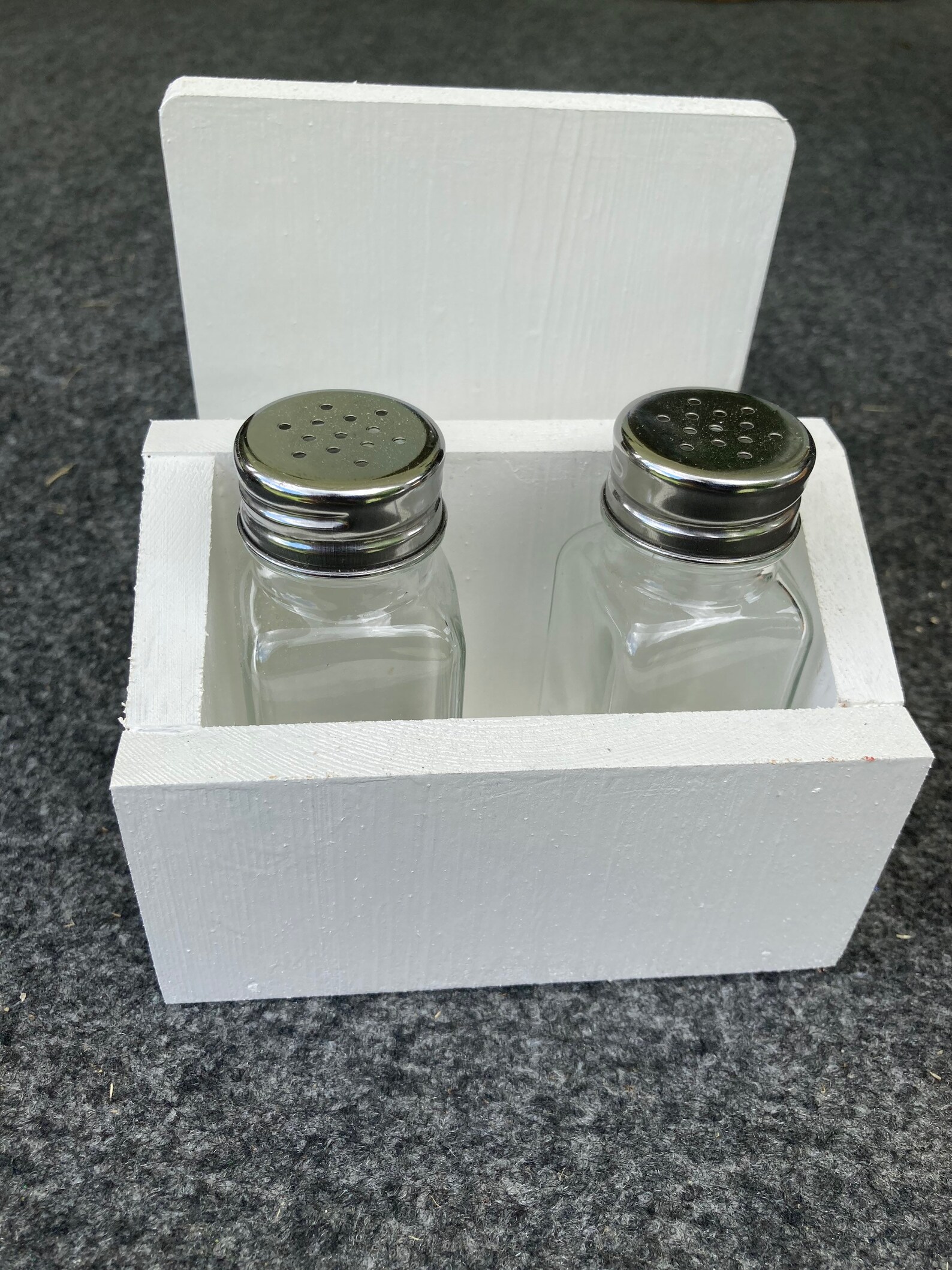 Farmhouse Salt and Pepper Shaker/napkin Holder Handcrafted Etsy UK