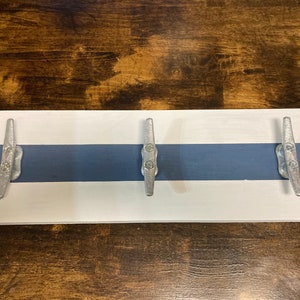 Boat Cleat Hat Rack- Boat Cleat Towel Rack- Nautical Towel Rack