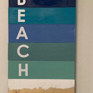 Beach House Sign- Beach House Wall Art- Reclaimed Wood Beach Sign- Beach House Décor- Rustic Beach Sign