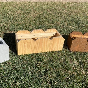 Handcrafted Wooden Planter Box with Picket Fence Design/ Succulent Flower Boxes, Indoor/Outdoor Planter Box
