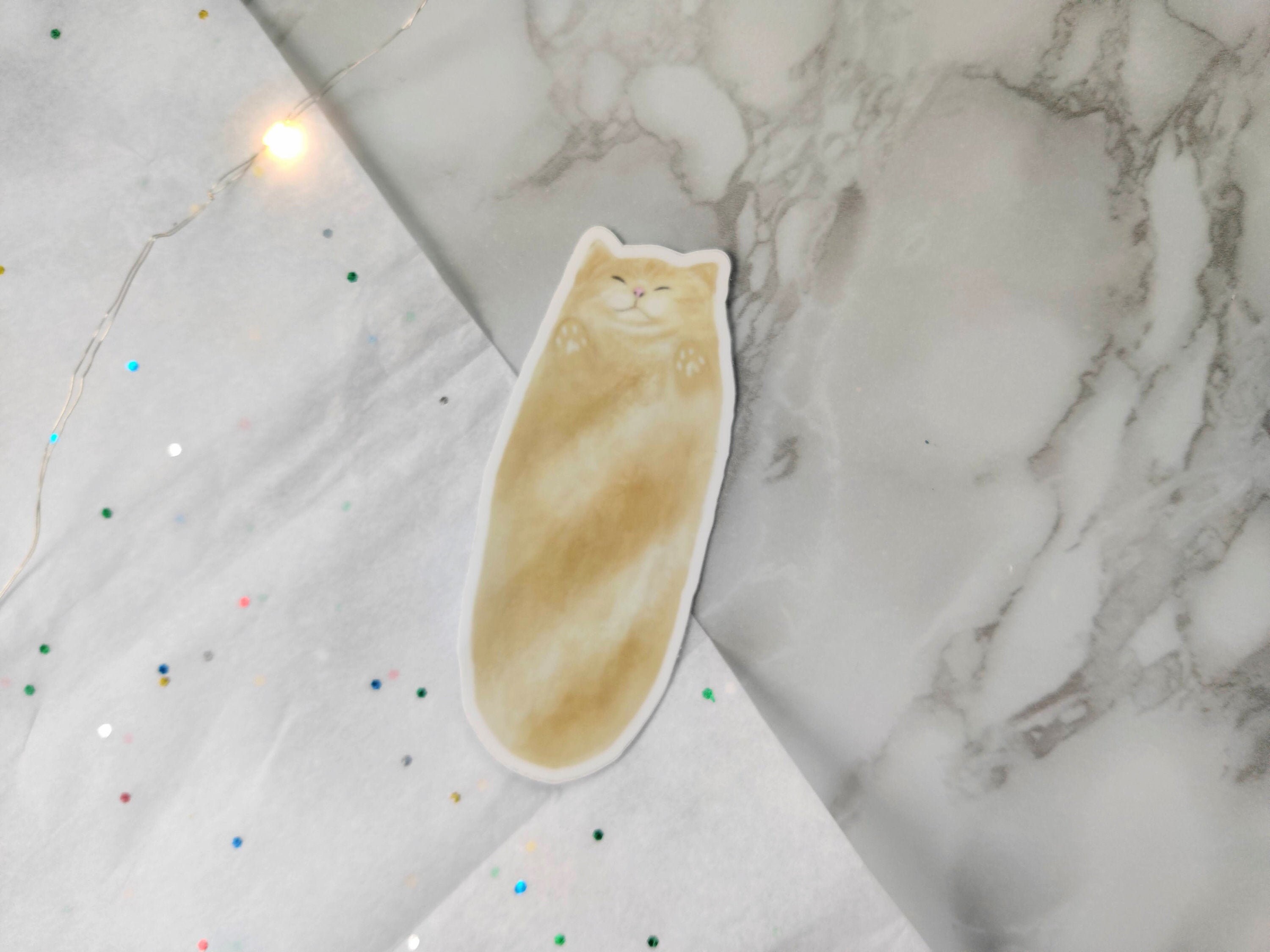 Bread cat vinyl high quality sticker/ cute stickers/ Etsy