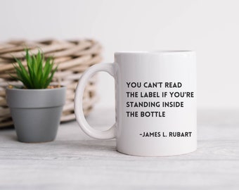 Author Media Book Launch Blueprint Mug, James L. Rubart Quote, Author Coffee Mug, Writer Coffee Cup