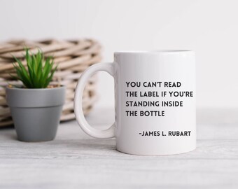 Author Media Book Launch Blueprint Mug, James L. Rubart Quote, Author Coffee Mug, Writer Coffee Cup