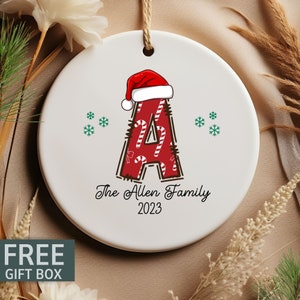 Family Ornament Personalized, Custom Family Christmas Ornament, Personalized Family Name Christmas Ornament, Ornament Christmas Personalized