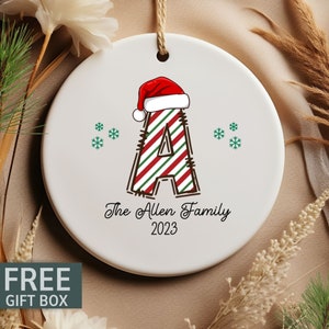 Custom Family Christmas Ornament, Personalized Ornaments, Personalized Family Name Christmas Ornament, Custom Family Ornament