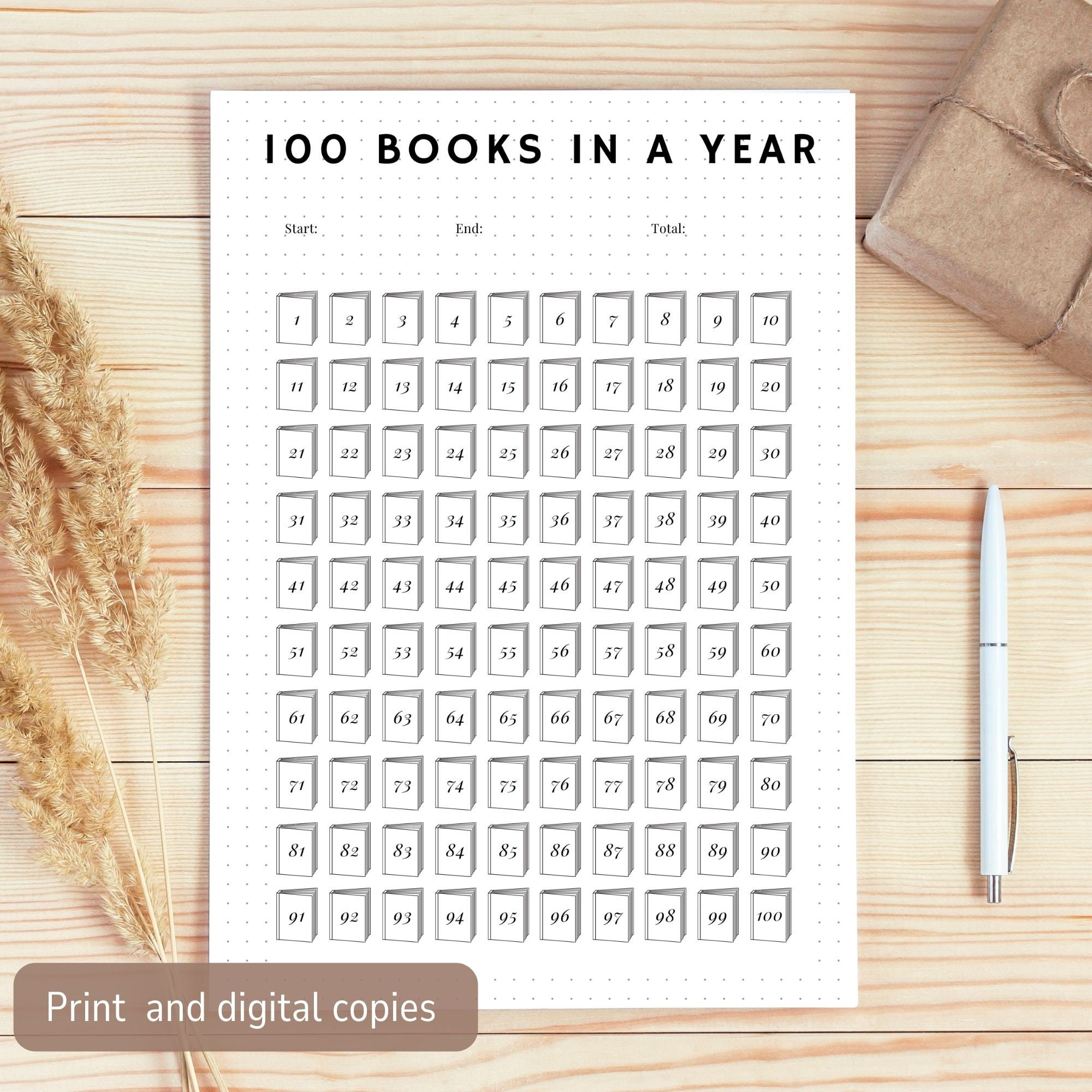 Reading Tracker Printable Bullet Journal, Reading Log, Book Review ...
