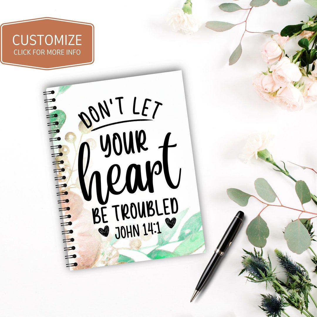 Prayer Journal Personalized, Bible Journal for Women, Bible Journaling