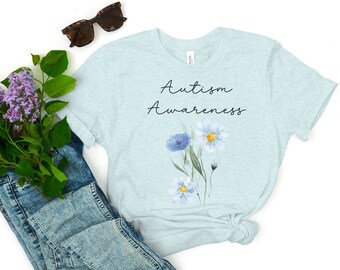 Autism Awareness Tee, Autism Shirt for Mom, Autism T-Shirt, Neurodiversity Shirt, Autism Support,  Special Education Shirt, Mental Health