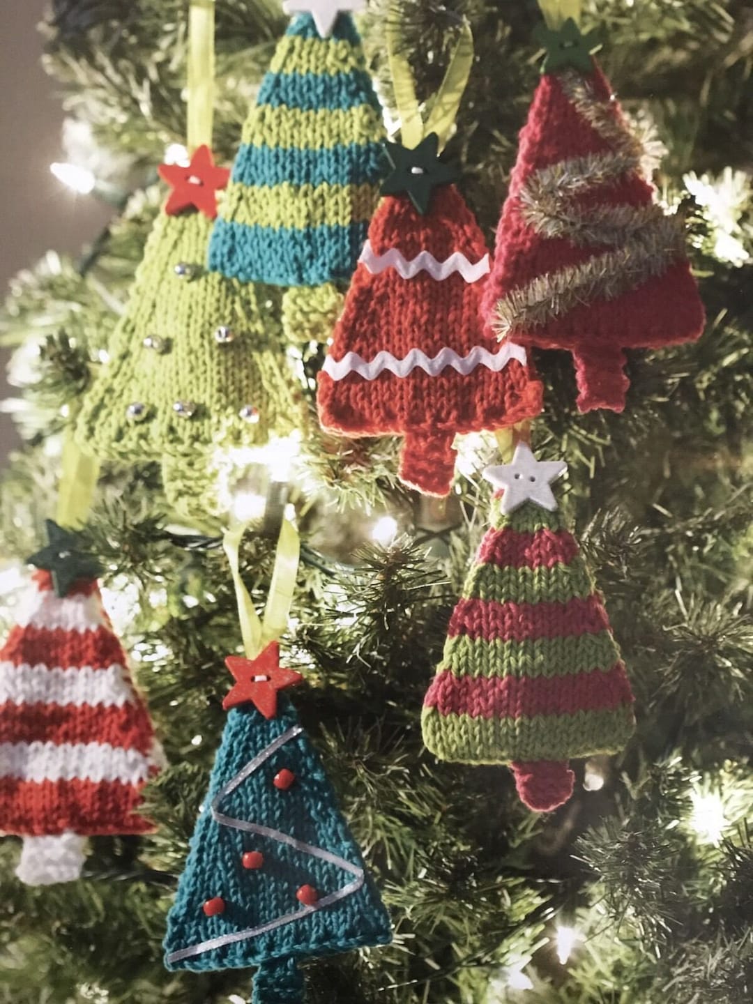 Knitting Pattern Christmas Tree Knitting Decorations Knitting Pattern