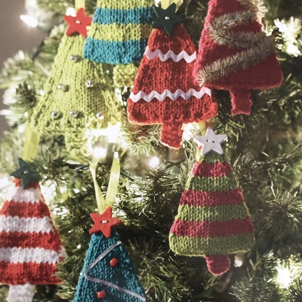 Knitting Pattern Christmas Tree knitting Decorations knitting pattern Christmas Decorations