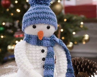 Crochet Pattern Christmas crochet Snowman Crochet Pattern Snowman Crochet Childrens Toy