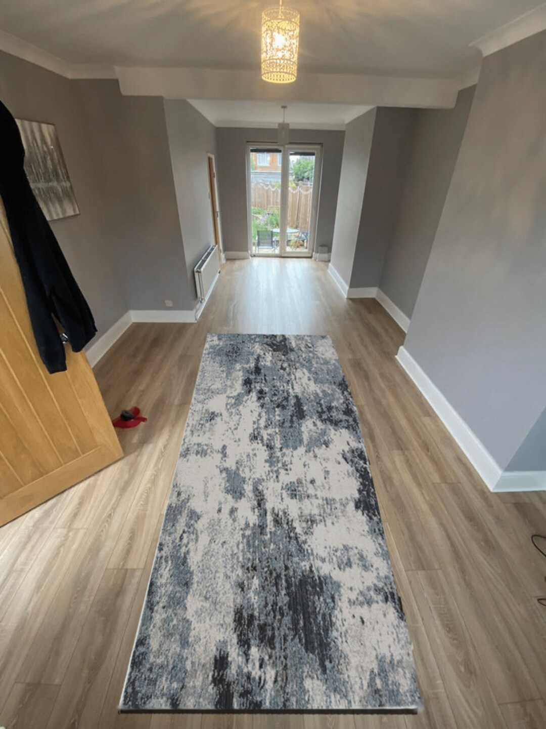 MARBLE RUNNER Small Grey Rugs for Living Room Abstract Rug Etsy UK