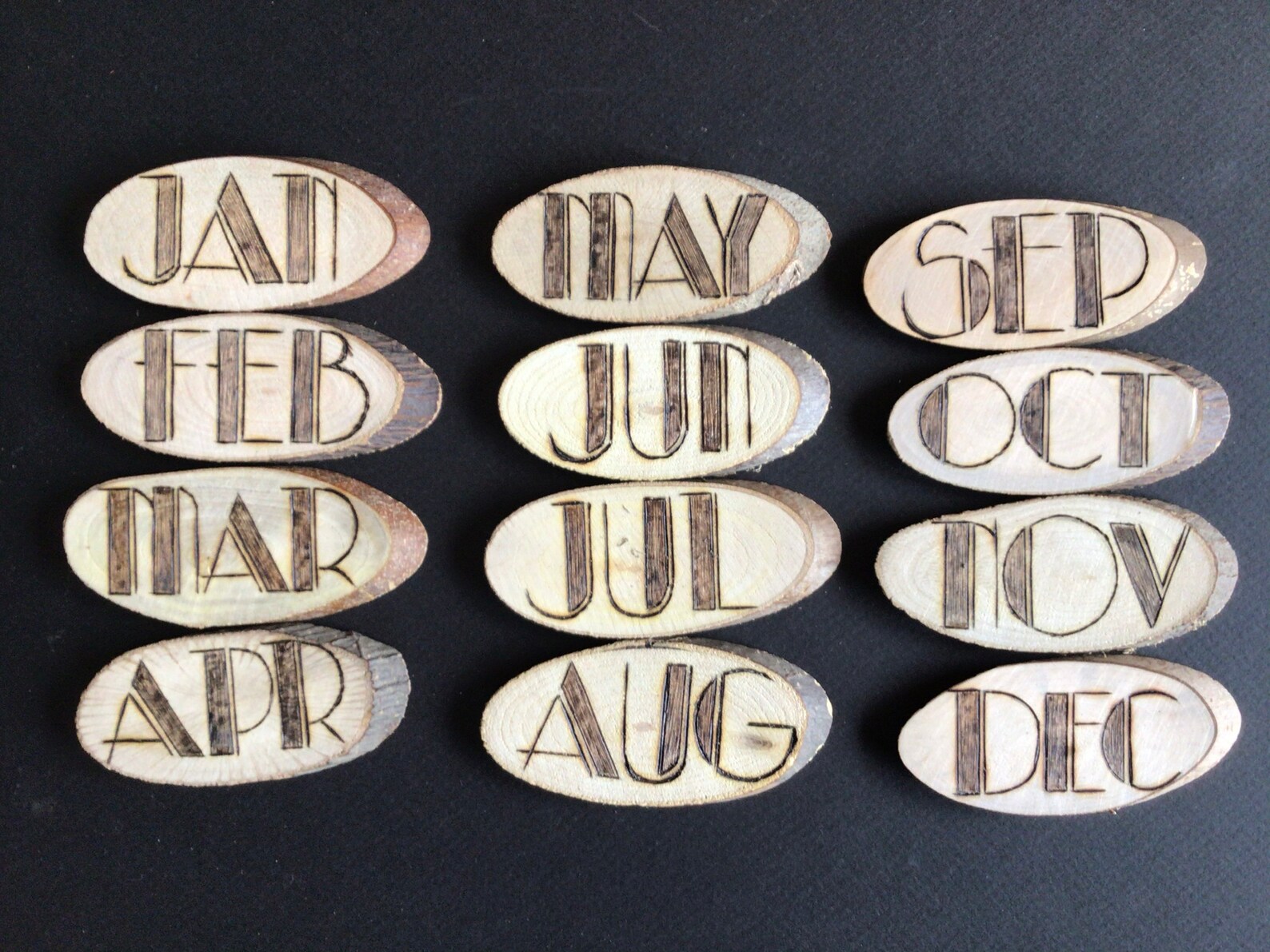 Wall calendar steel and wood perpetual calendar and Etsy