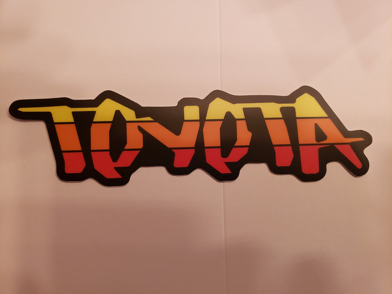 Toyota Decal Throwback Colors FREE SHIPPING Flask Laptop Etsy