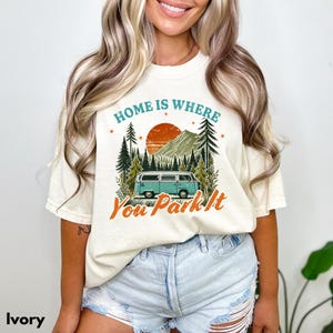 Camping Comfort Colors Shirt Camping Shirt Vintage Wanderlust Shirt Gift for Nature Lover Shirt Nature Graphic Tee Shirt Retro Van Life Gift