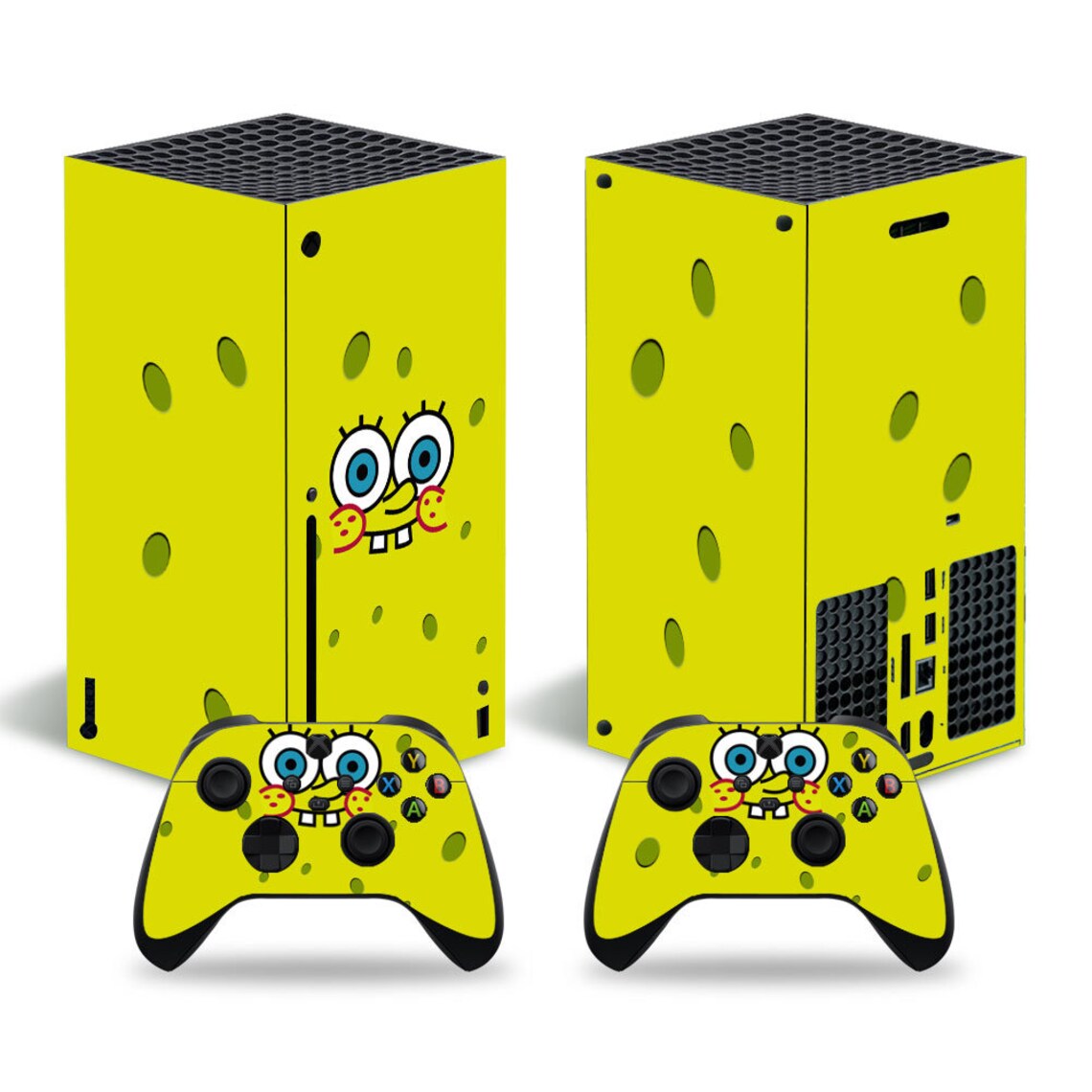 SpongeBob Skin for the Xbox Series X/S Vinyl Decal Full Wrap Etsy