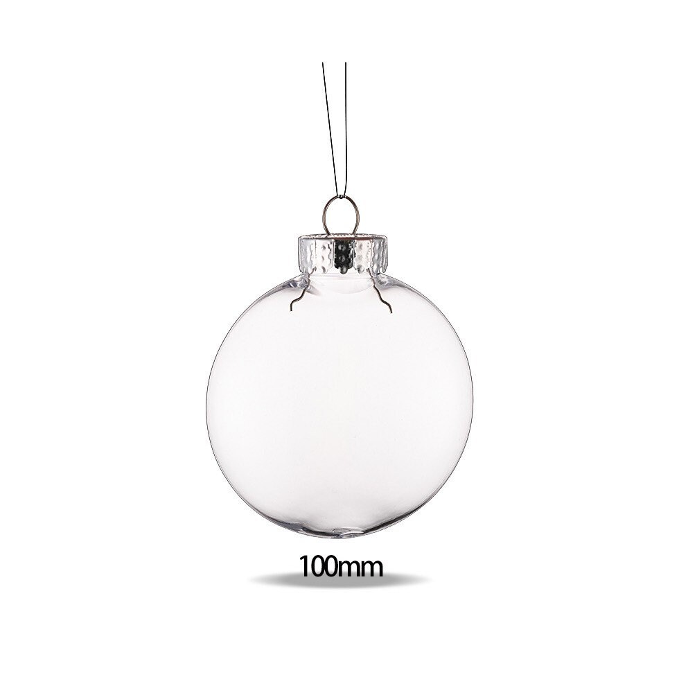 3 Clear Plastic Ball Fillable Ornament Favor 6.0 156mm 