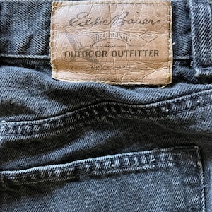 Vintage Eddie Bauer Black Denim Jeans 90’s