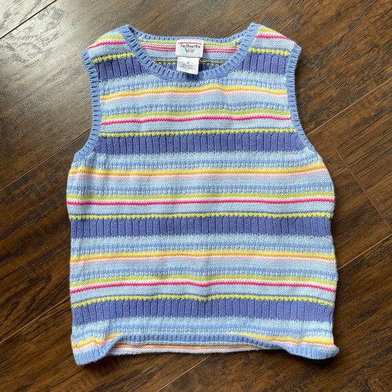 Vintage Talbots Kids Striped Sweater 