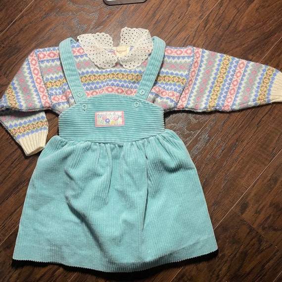 Vintage St. Michael 2 pc Set Corduroy Jumper Sweat