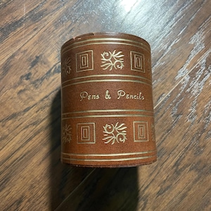 MCM Leather Pen and Pencil Holder