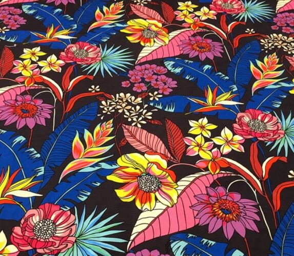 Tropical Upholstery Fabric Canvas Fabric Pillow Fabric | Etsy