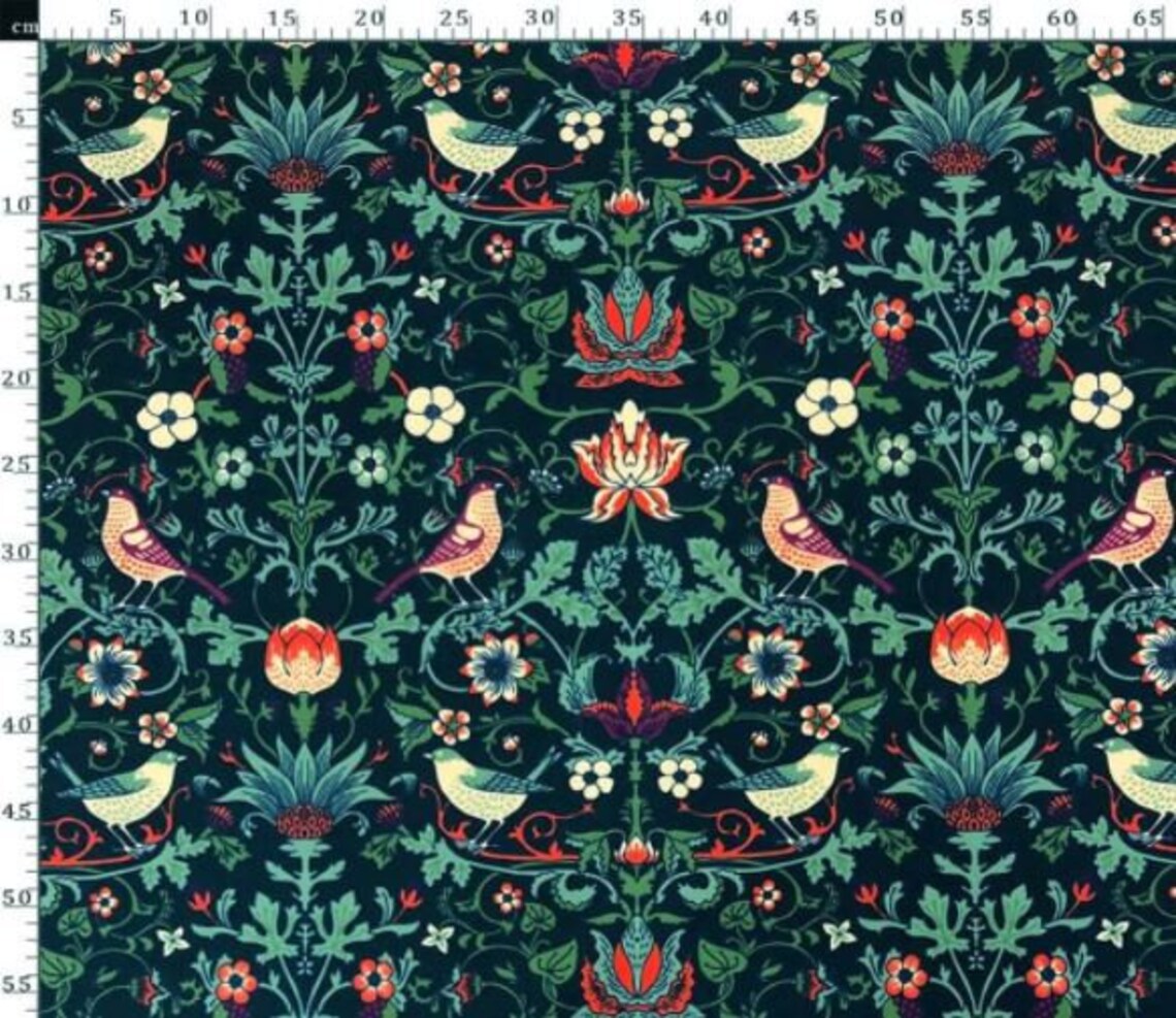 William Morris Upholstery Fabric Canvas Fabric Tapestry Etsy
