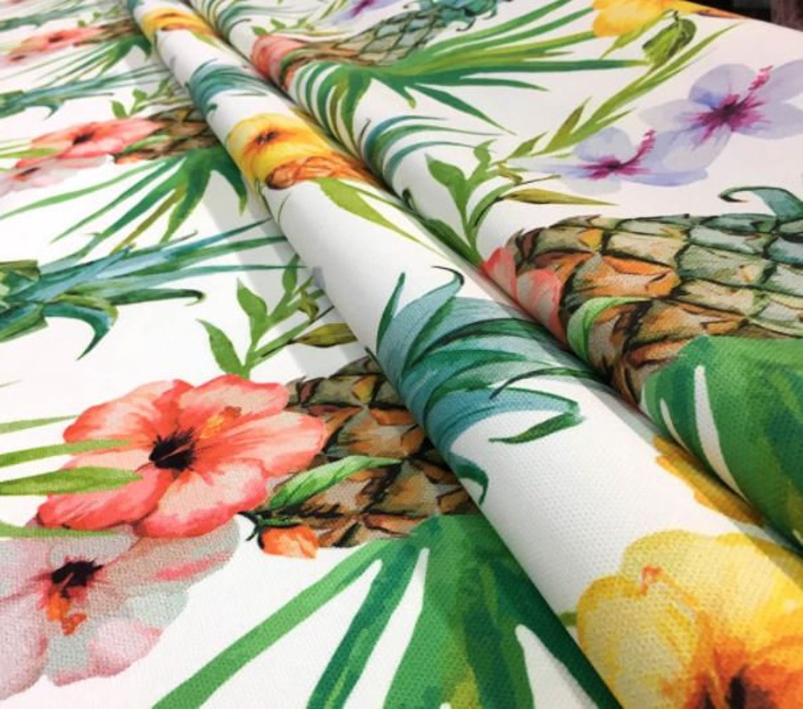 Tropical Upholstery Fabric Outdoor Fabric for the Yard Etsy