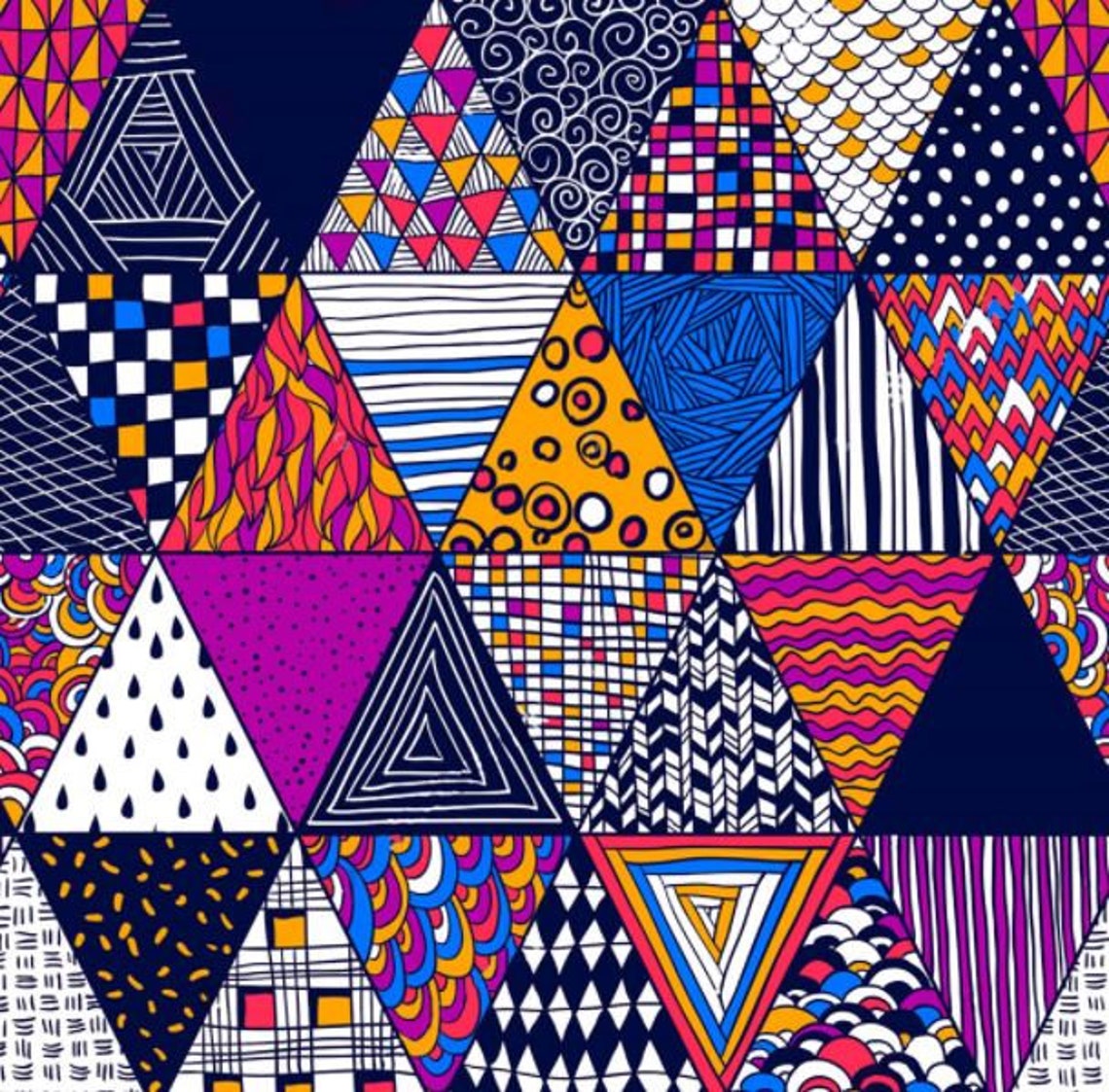 Patchwork Canvas Fabric Colorful Upholstery Fabric Fabric Etsy