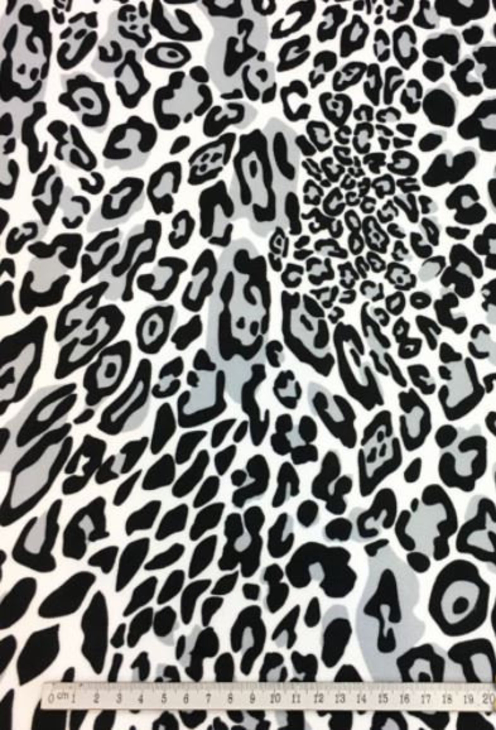 Leopard Upholstery Fabric Black White Fabric Pillow Fabric | Etsy