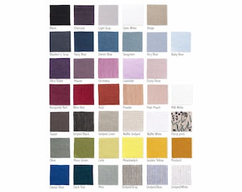 Linen Fabric Samples: Softened European Flax Swatches
