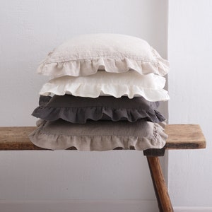 Linen Pillow Cover, Linen Pillowcase, Linen Cushion Cover, Linen Throw Pillow, Soft Linen Pillow, Washed Linen Pillowcase