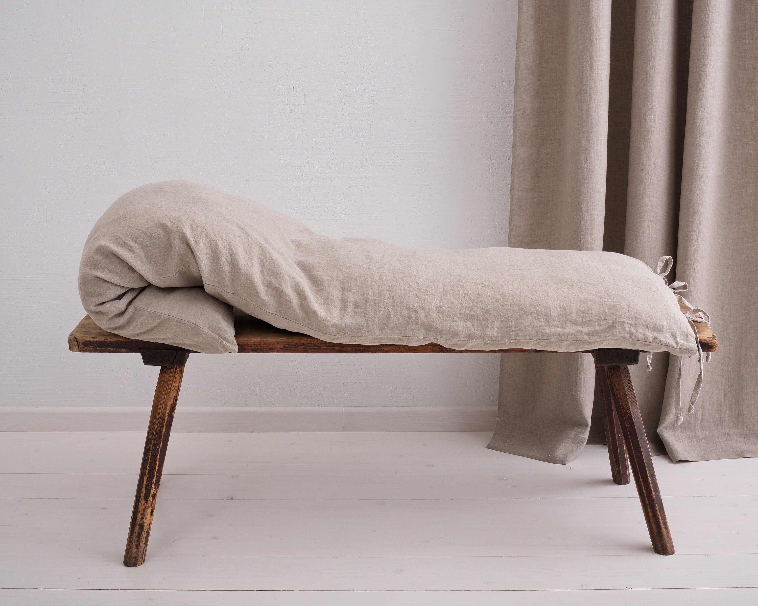 Linen Body Pillow Case Body Pillow Body Pillow With Ties Etsy