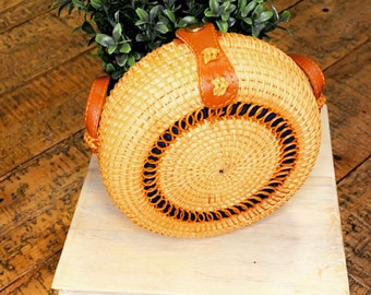 Rattan Crossbody Bag