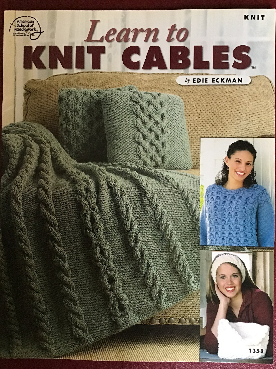 Learn to Knit Cables Patterns Book Etsy