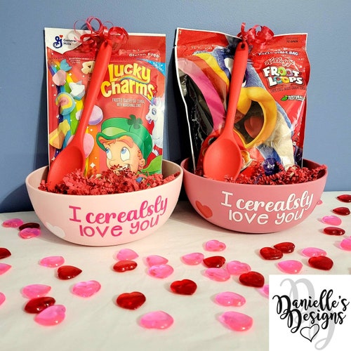I Cerealsly Love You Personalized Romantic Cereal Bowl Etsy