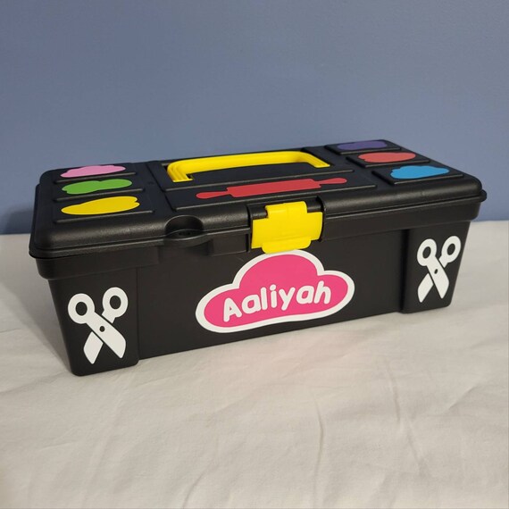 Personalized Play-doh Inspired Tool Box Storage/bin/container/case