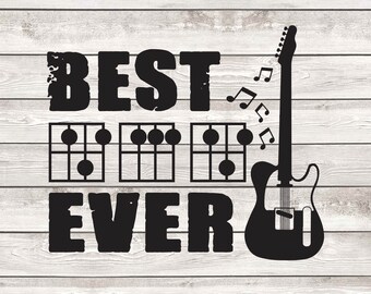 Download Dads Guitar Svg Etsy