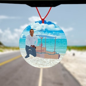 Guenther Steiner Boat Meme Autoluchtverfrisser - Auto-accessoires - Formule 1 - HAAS F1 - grappig cadeau - cadeaus voor hem - cadeaus voor haar