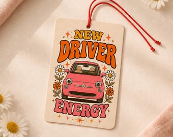 New Driver Energy Car Air Freshener | Passed Driving Test Gift (10 x 7 cm)
