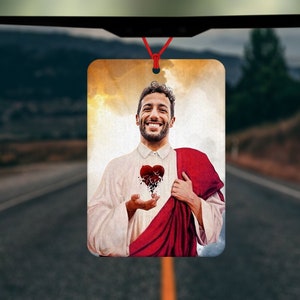 Daniel Ricciardo Inspired Air Freshener - Car Air Freshener - Car Accessory - Formula 1 - Gifts for Him - Gifts for Her - Birthday Present