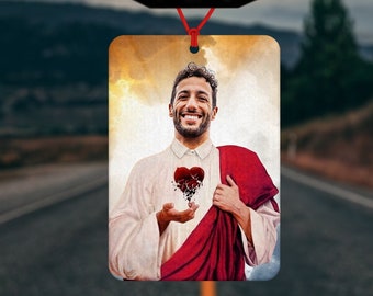 Daniel Ricciardo Inspired Air Freshener - Car Air Freshener - Car Accessory - Formula 1 - Gifts for Him - Gifts for Her - Birthday Present