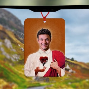 Saint Lando Norris Car Air Freshener - Car Accessories - Formula 1 - F1 Fan - Gifts for Him - Gifts for Her - Birthday Gift