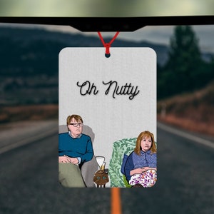 Op Giles en Mary Gogglebox geïnspireerde luchtverfrisser - autoluchtverfrisser - auto-accessoires - tv - Oh Nutty - Gogglebox-cadeaus