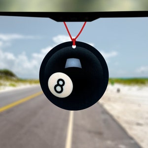 8 Ball Billiards Car Air Freshener - Car Accessory - Fun Gift - Billiards - 8 Ball - Pool - Snooker - Gift for Him - Gift for Her