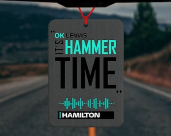 Lewis Hamilton "It's Hammer Time" Deodorante per auto - Accessorio per auto - Formula 1 - Mercedes F1 - Ferrari F1 - Regali per lui - Regali per lei