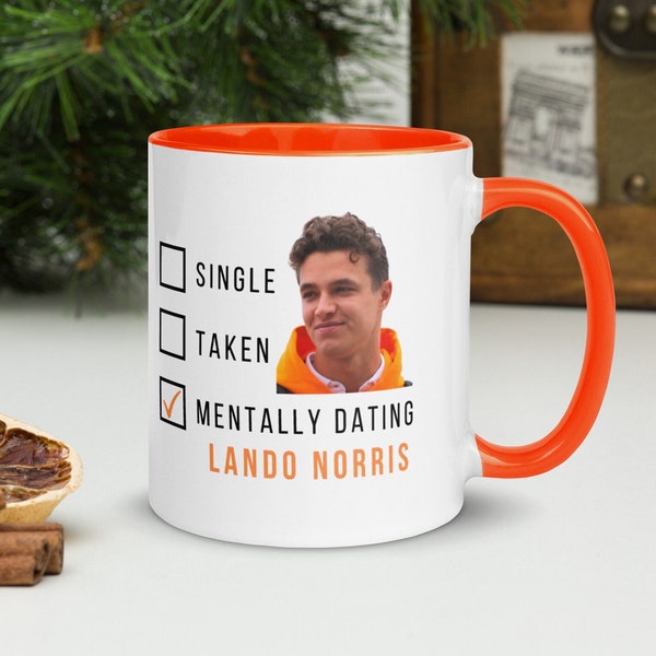 Mental Dating Lando Norris Tasse (Inspiriert) - Lando Norris Fan - McLaren Fan - Geschenk für Sie - Geschenkidee Weihnachten - Geschenk für Ihn